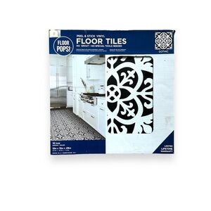 FLOOR POPS! PEEL & STICK VINYL FLOOR TILES | 2 PACK